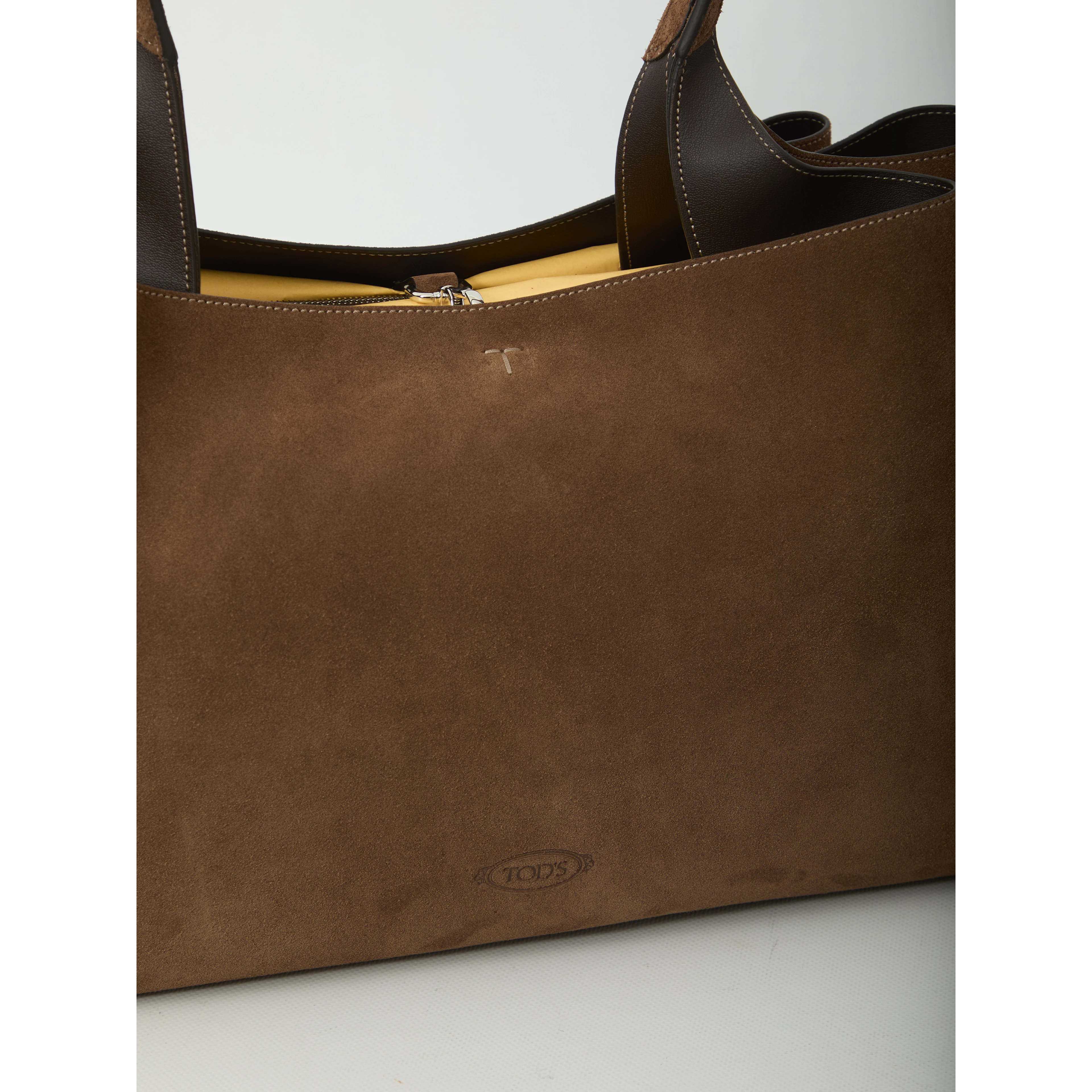 Medium suede leather bag