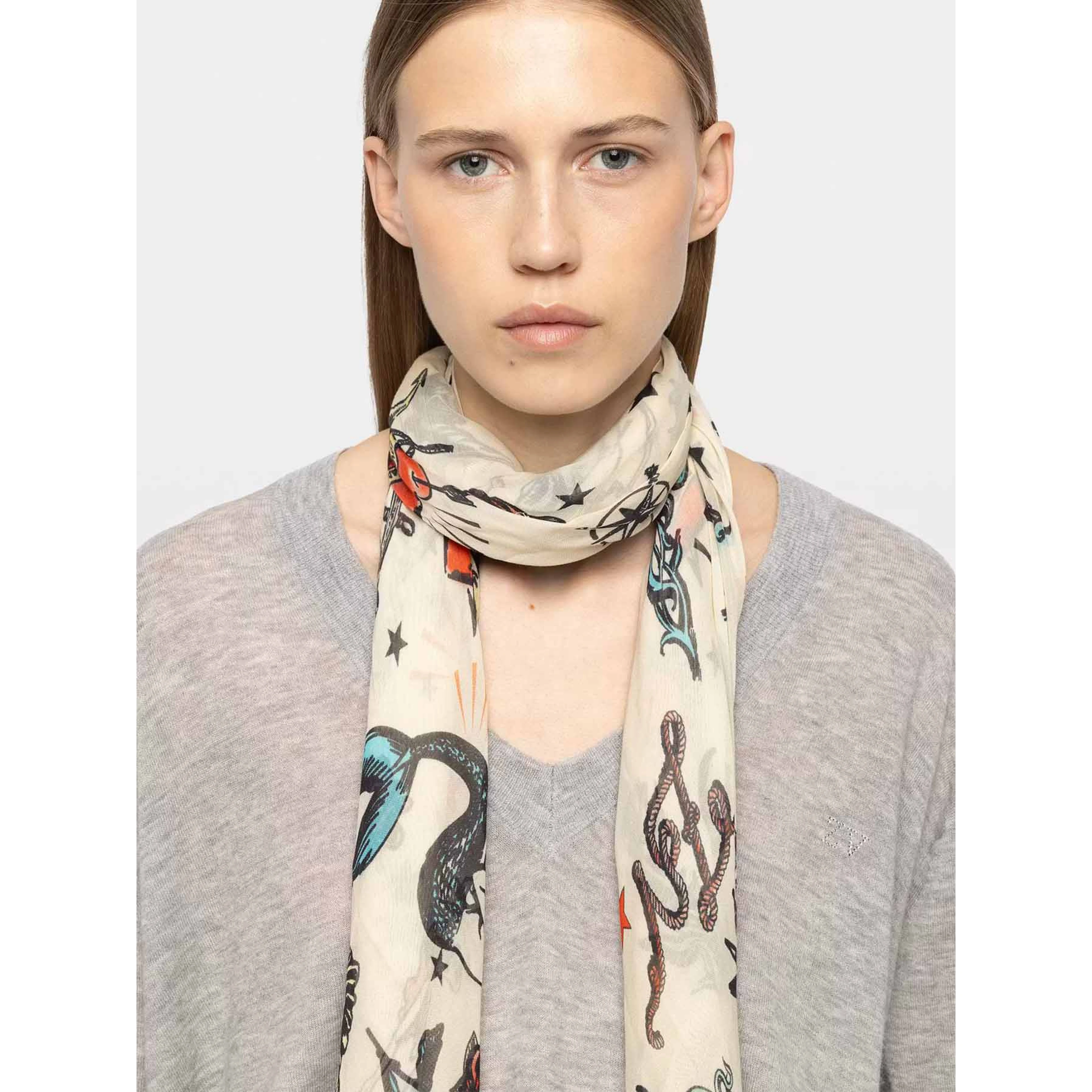 ZADIG&VOLTAIRE TATTOO scarf