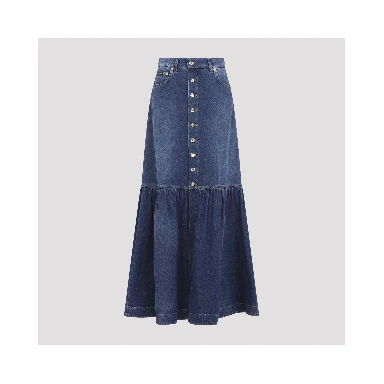 Dolce & Gabbana Long Denim Skirt