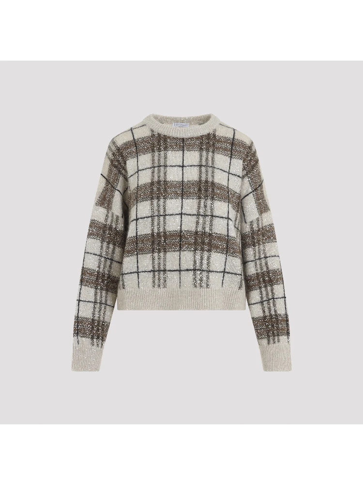 Brunello Cucinelli Check Sweater