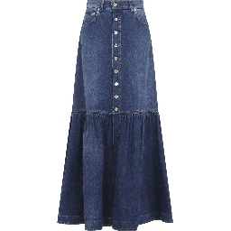Dolce & Gabbana Long Denim Skirt