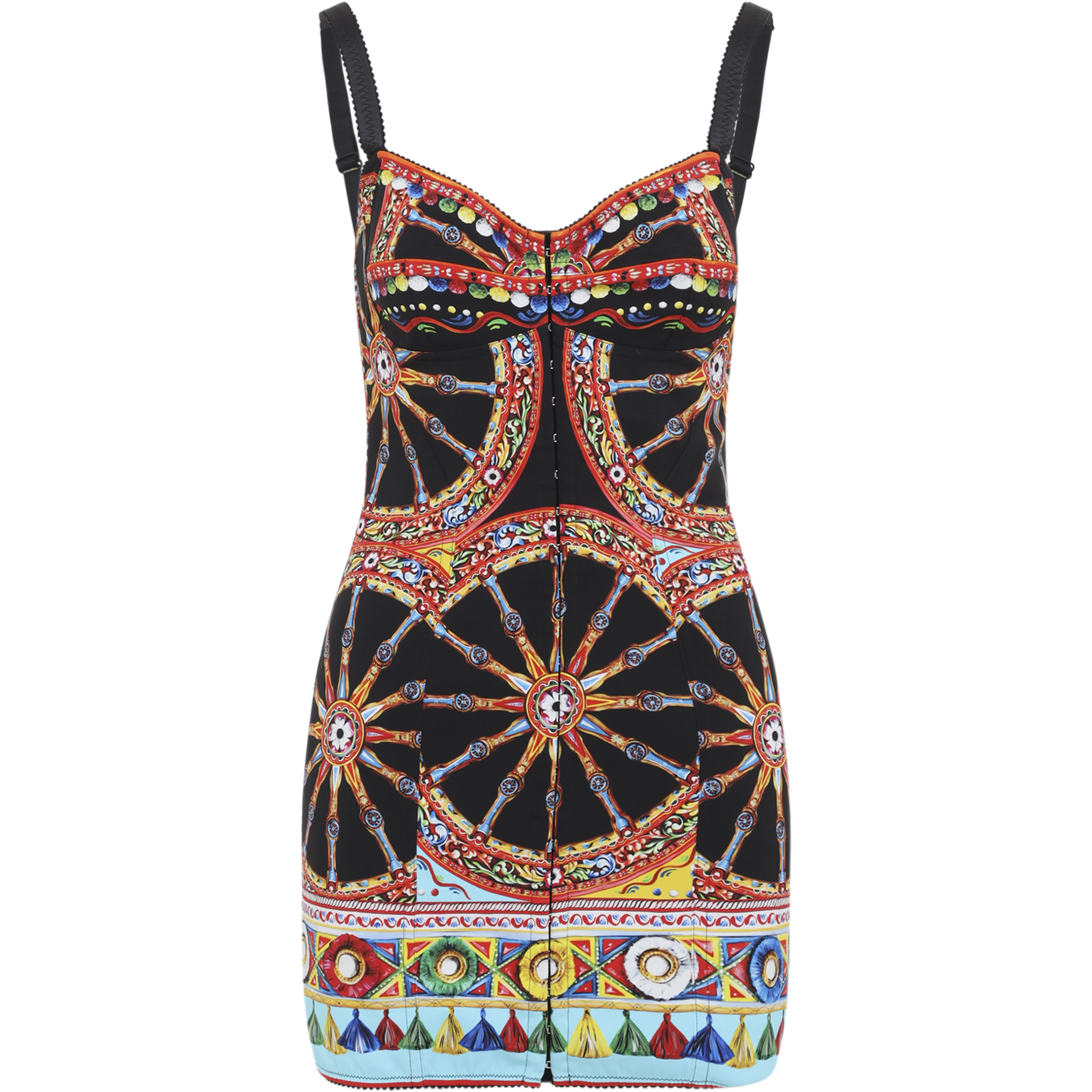 Dolce & Gabbana Charmeuse Carretto Mini Dress