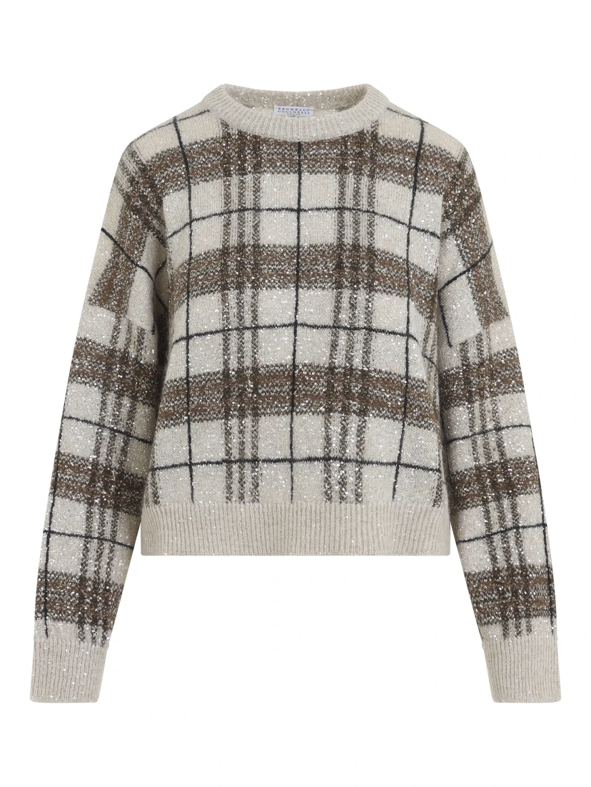 Brunello Cucinelli Check Sweater