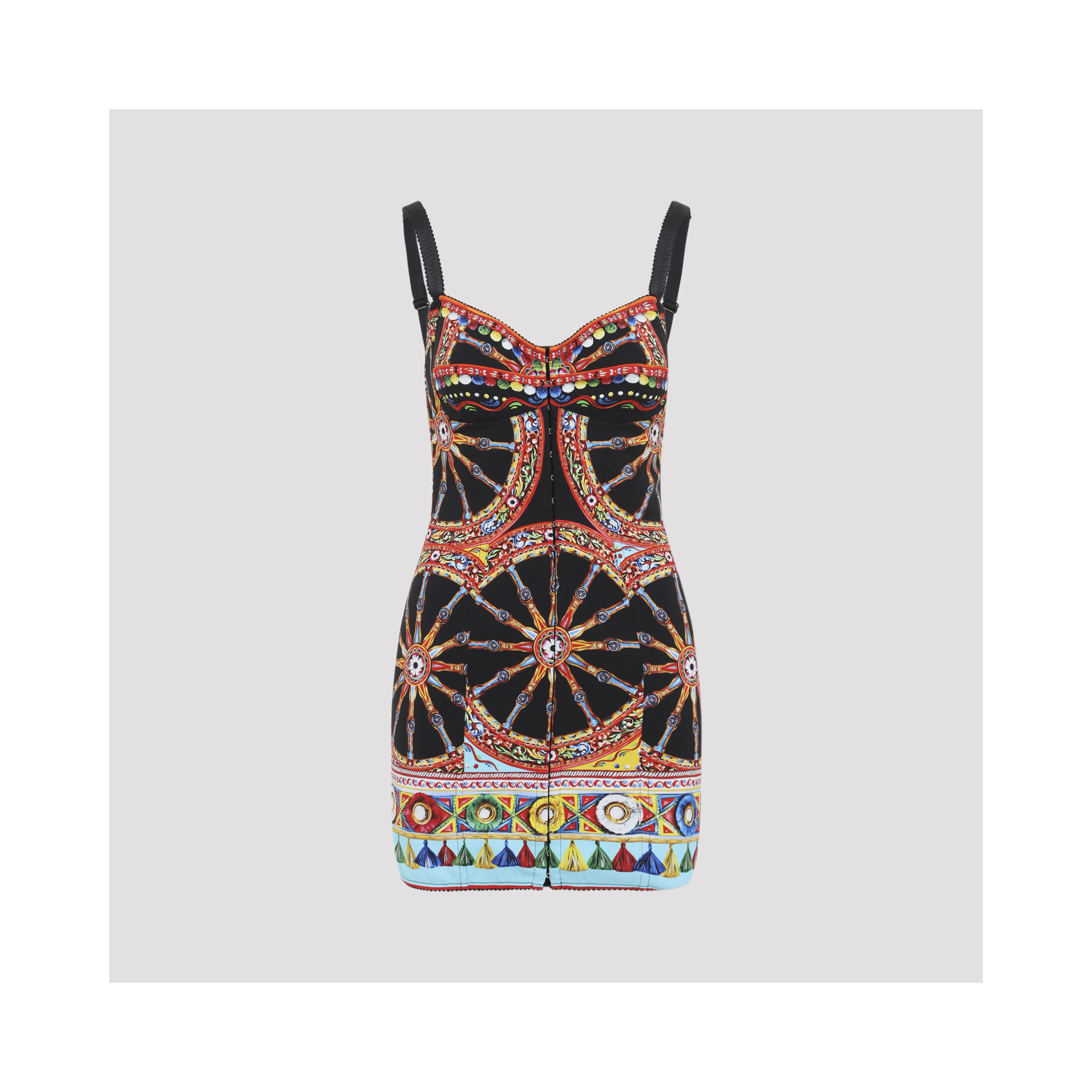 Dolce & Gabbana Charmeuse Carretto Mini Dress