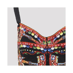 Dolce & Gabbana Charmeuse Carretto Mini Dress