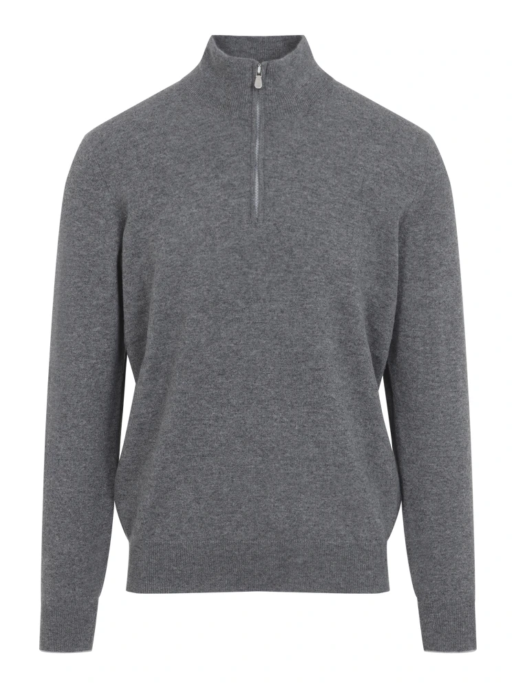 Brunello Cucinelli Half Zip Cashmere Sweater alternative