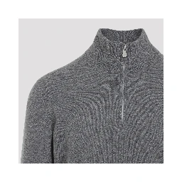 Brunello Cucinelli Half Zip Cashmere Sweater