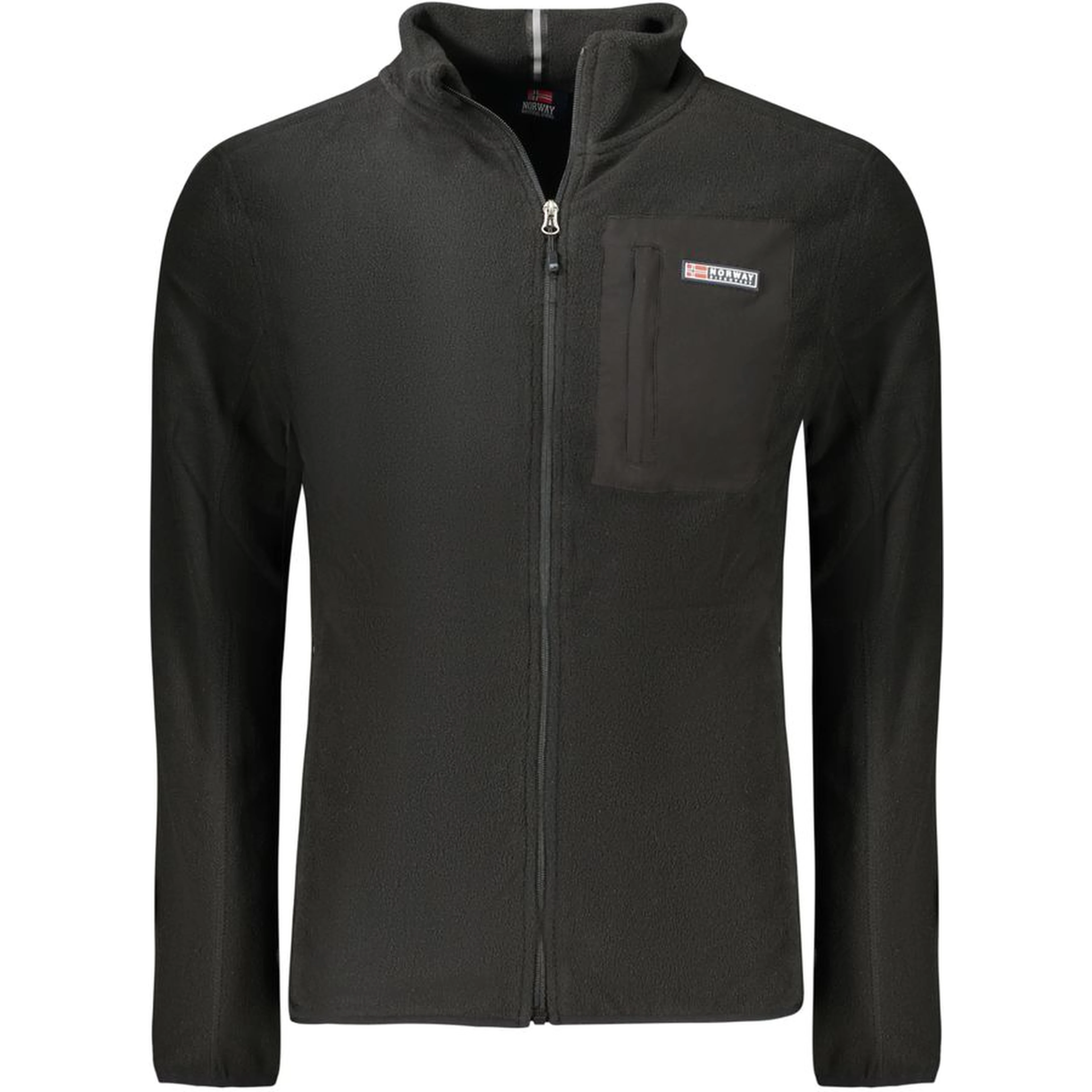 Black Polyester Men Sweater