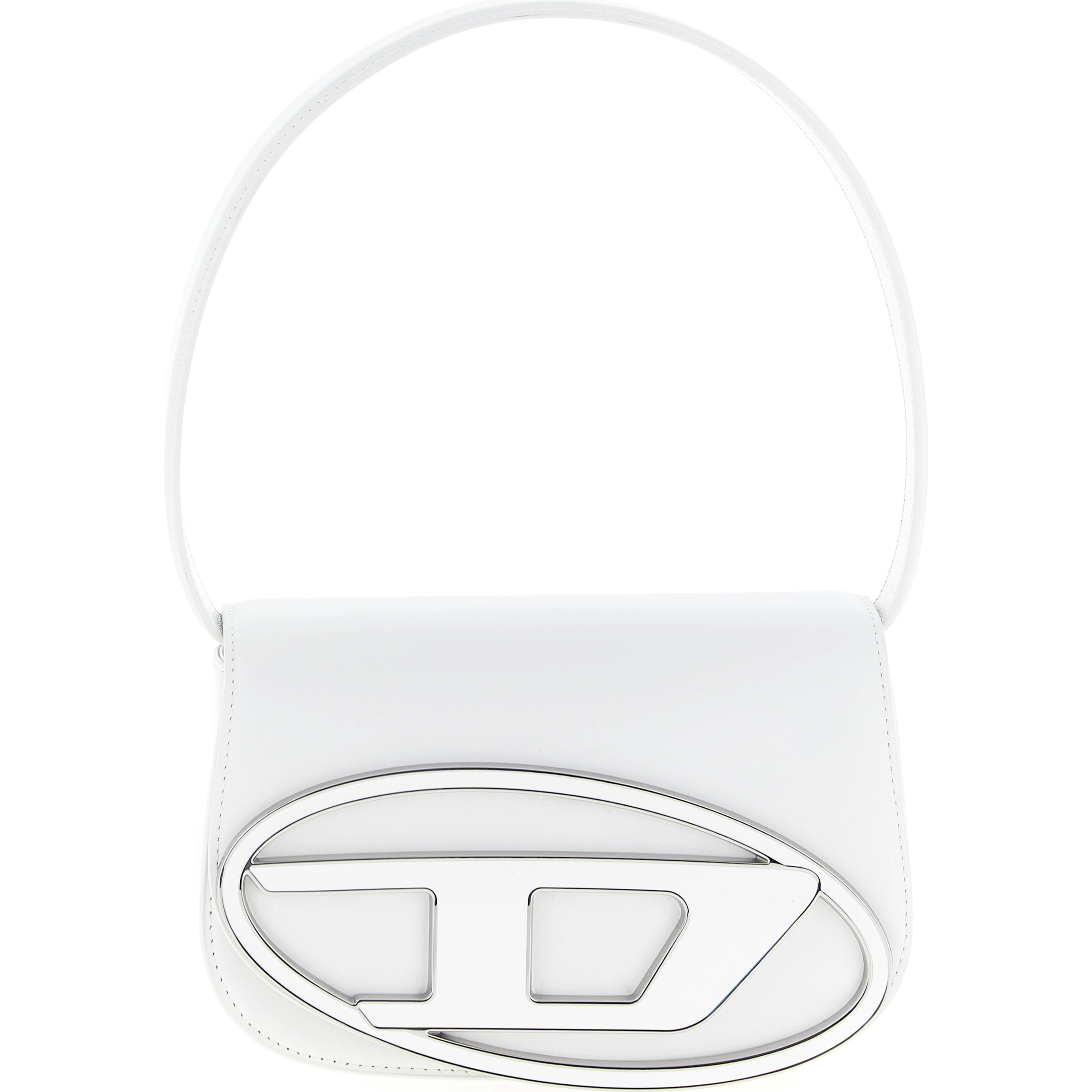 White Cowhide Shoulder Bag