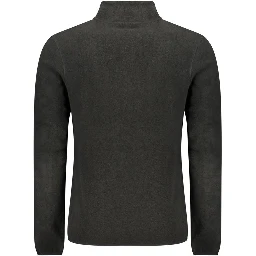 Black Polyester Men Sweater