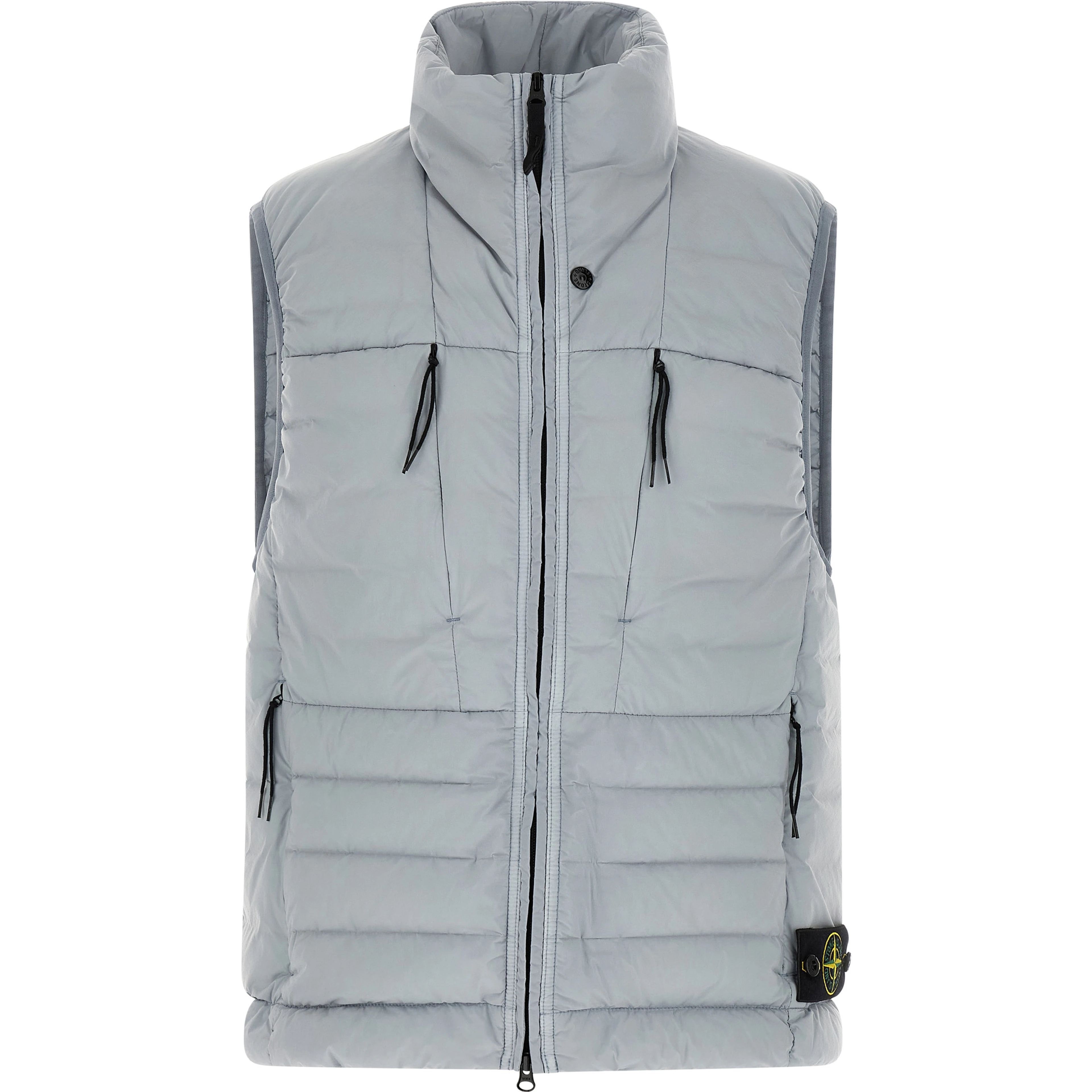 Gray Polyamide Sleeveless Jacket