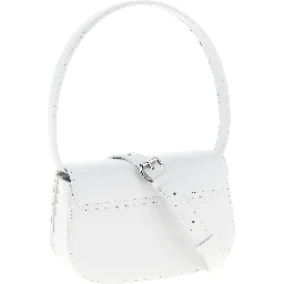 White Cowhide Shoulder Bag