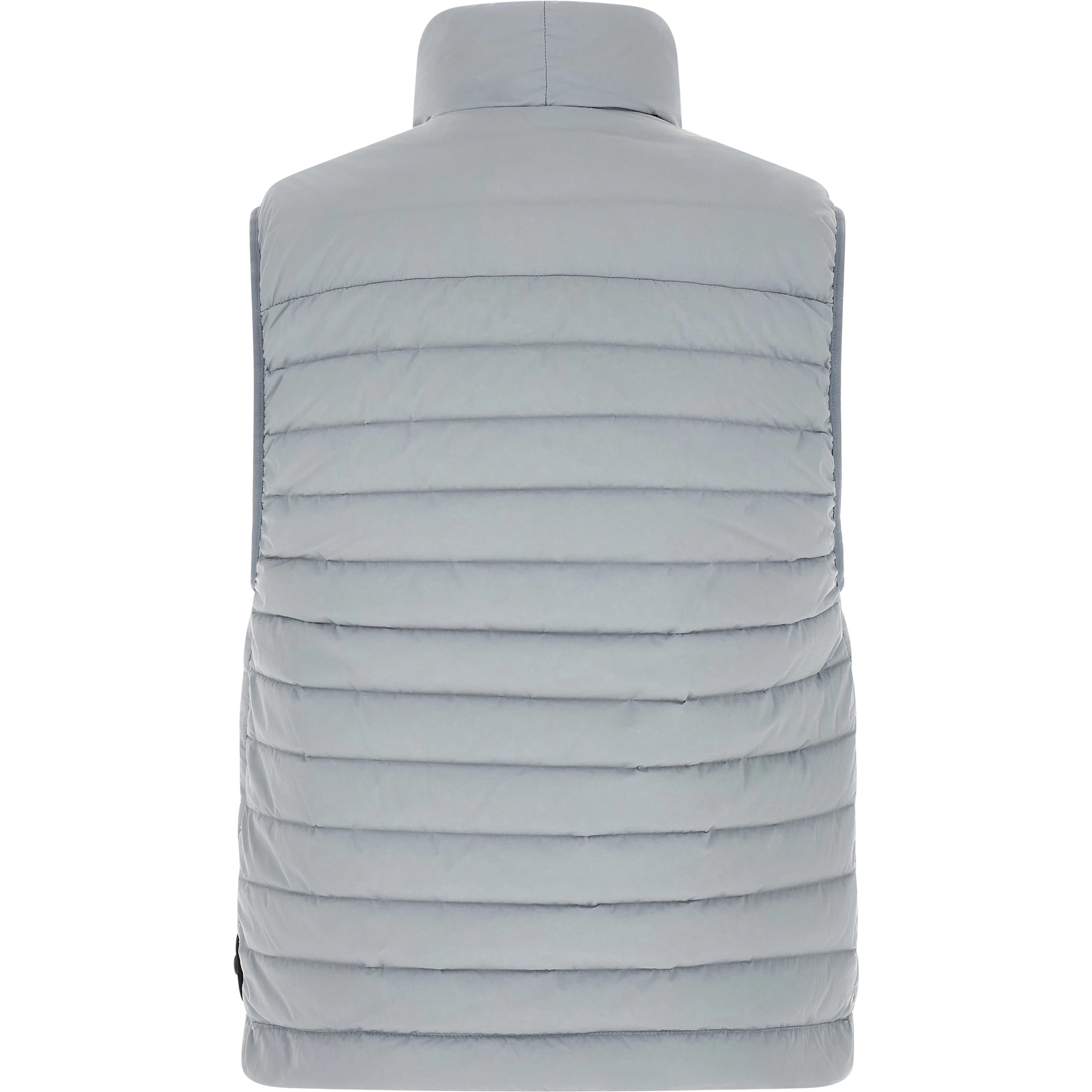 Gray Polyamide Sleeveless Jacket