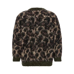 Brown Nylon Cardigan