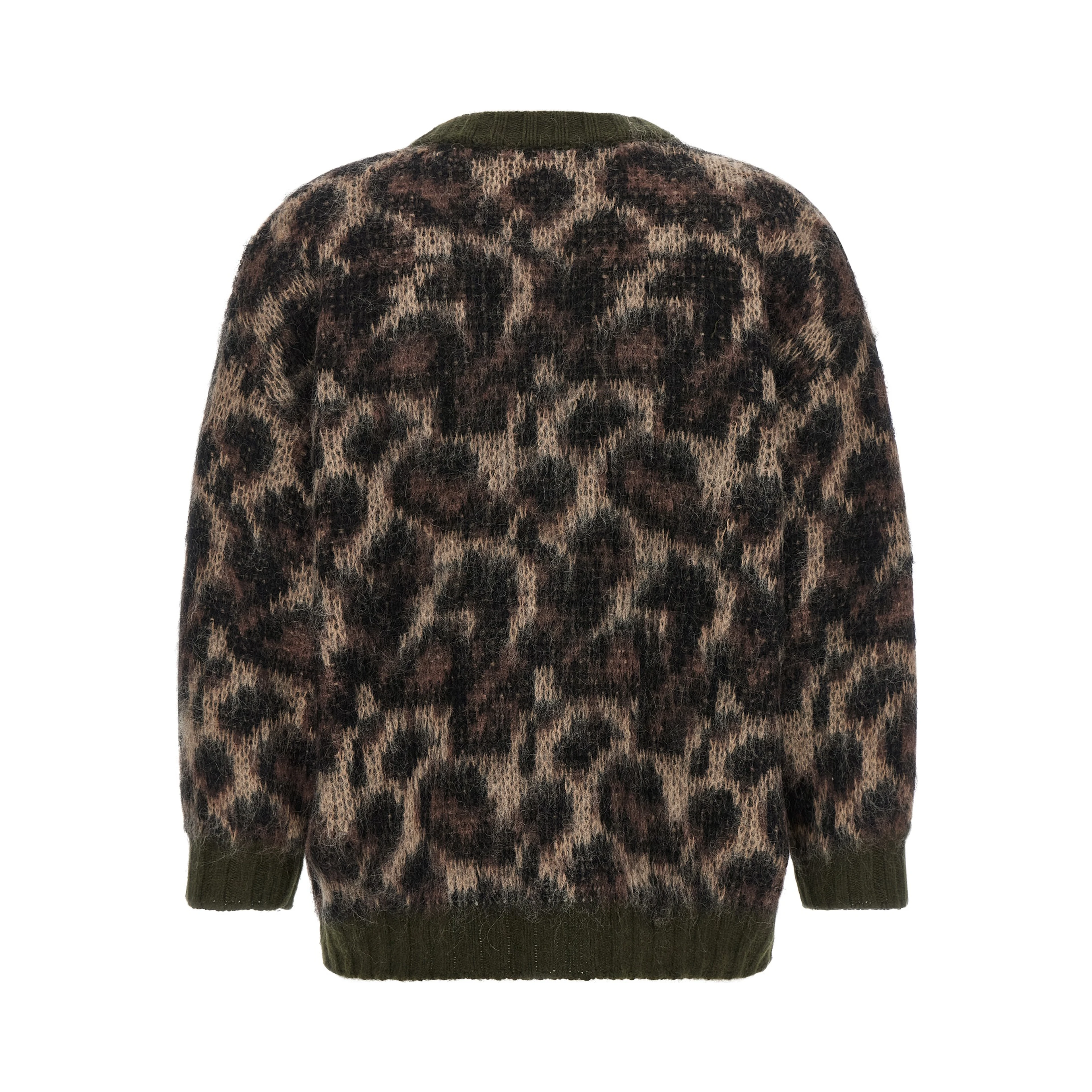 Brown Nylon Cardigan