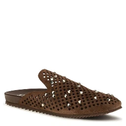 Brown Calf Leather Bos Taurus Mules
