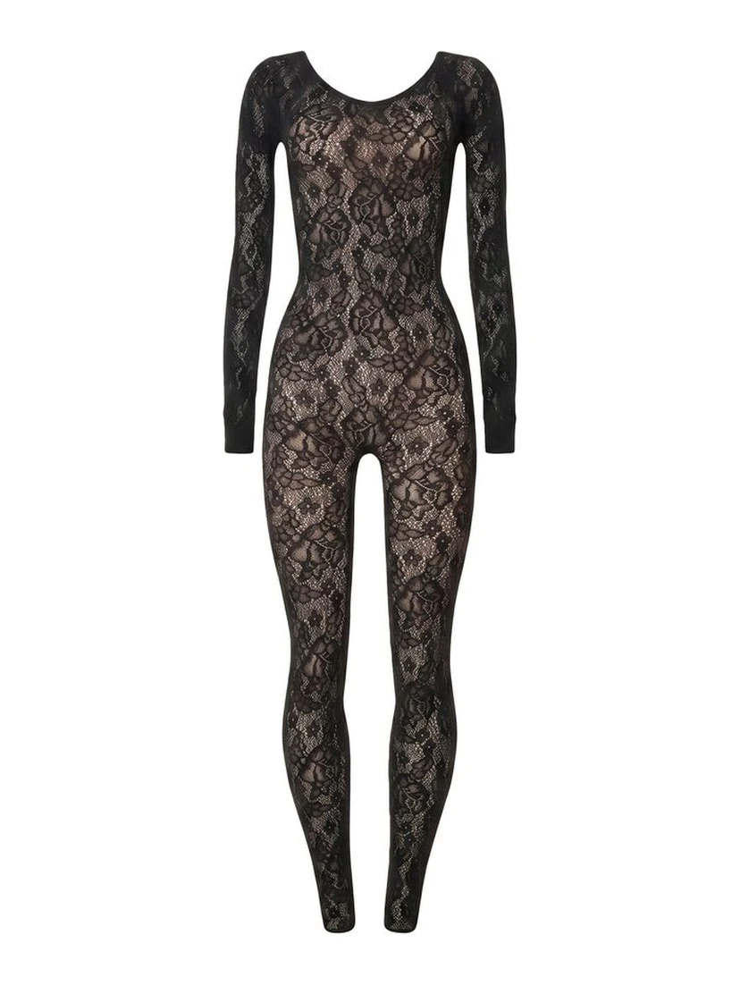 Black Polyamide Jumpsuit