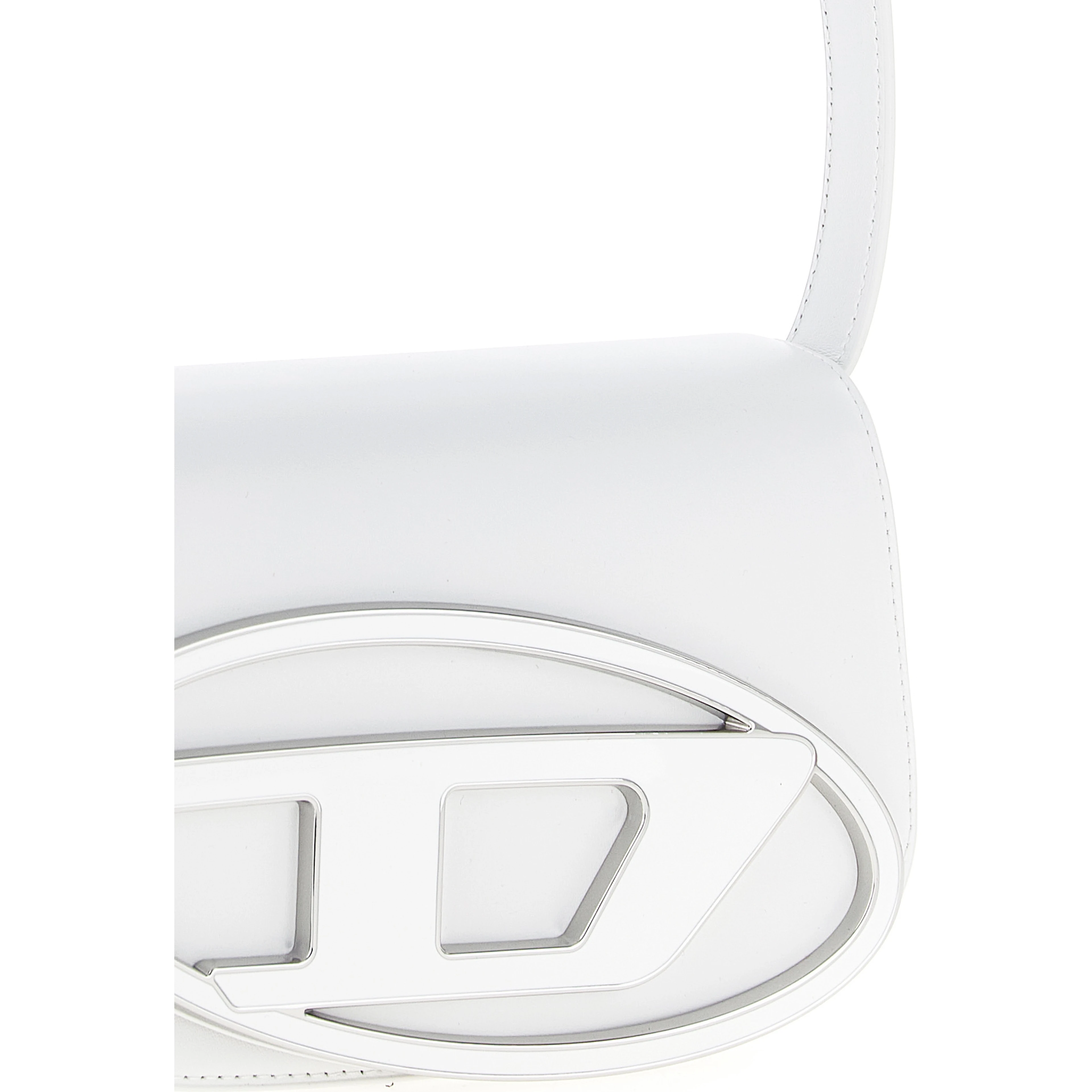 White Cowhide Shoulder Bag