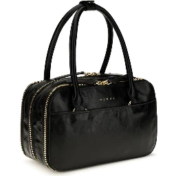 Black Calf Leather Bos Taurus Handbag