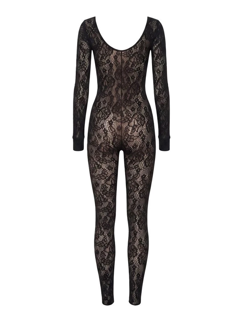Black Polyamide Jumpsuit