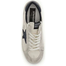 Beige Calf Leather Bos Taurus Athletic Sneakers
