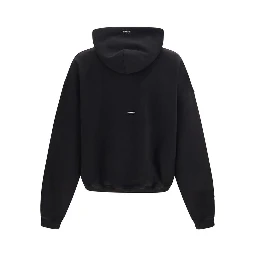 Black Cotton Sweatshirt