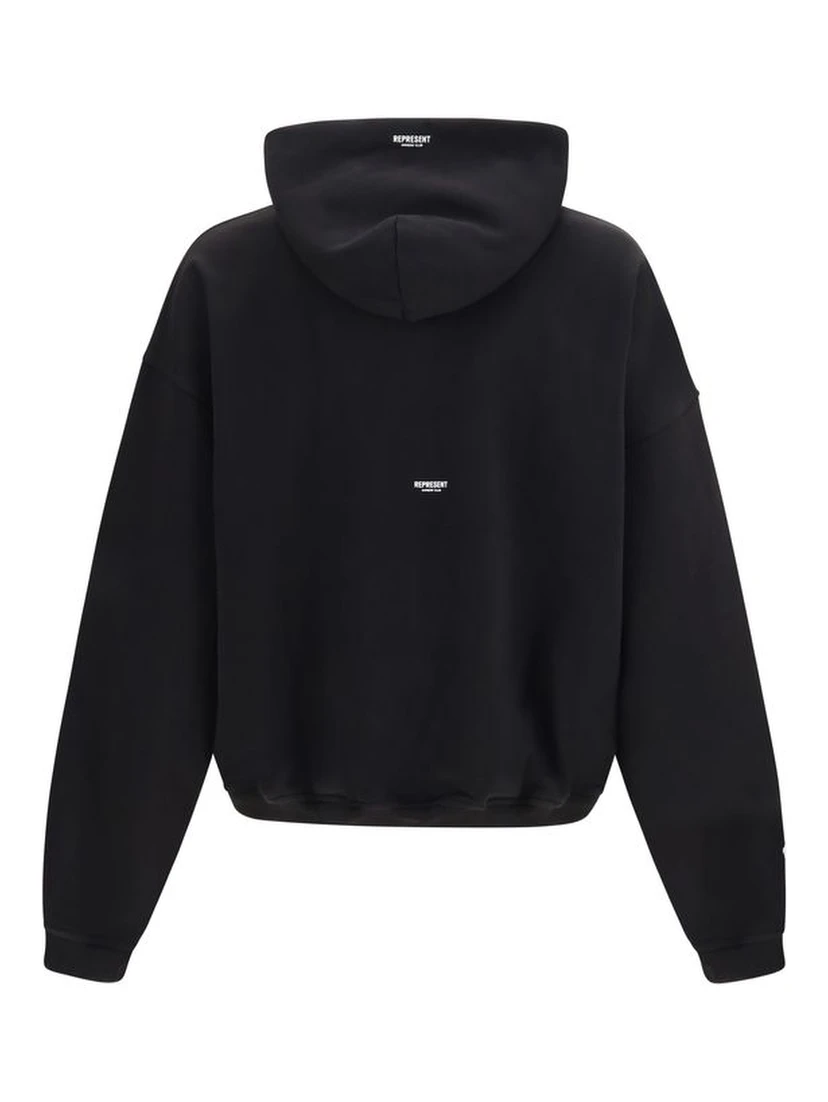 Black Cotton Sweatshirt