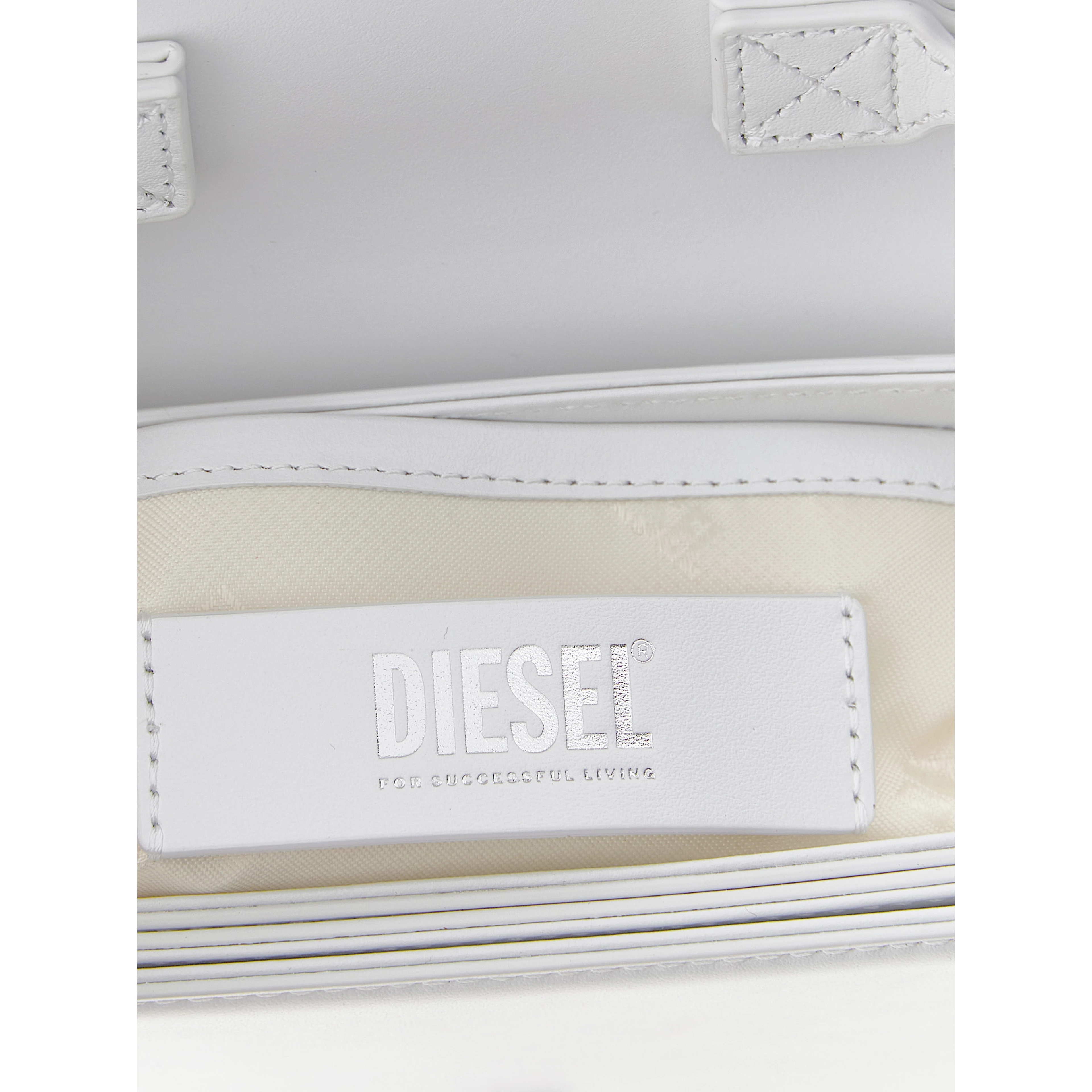 White Cowhide Shoulder Bag