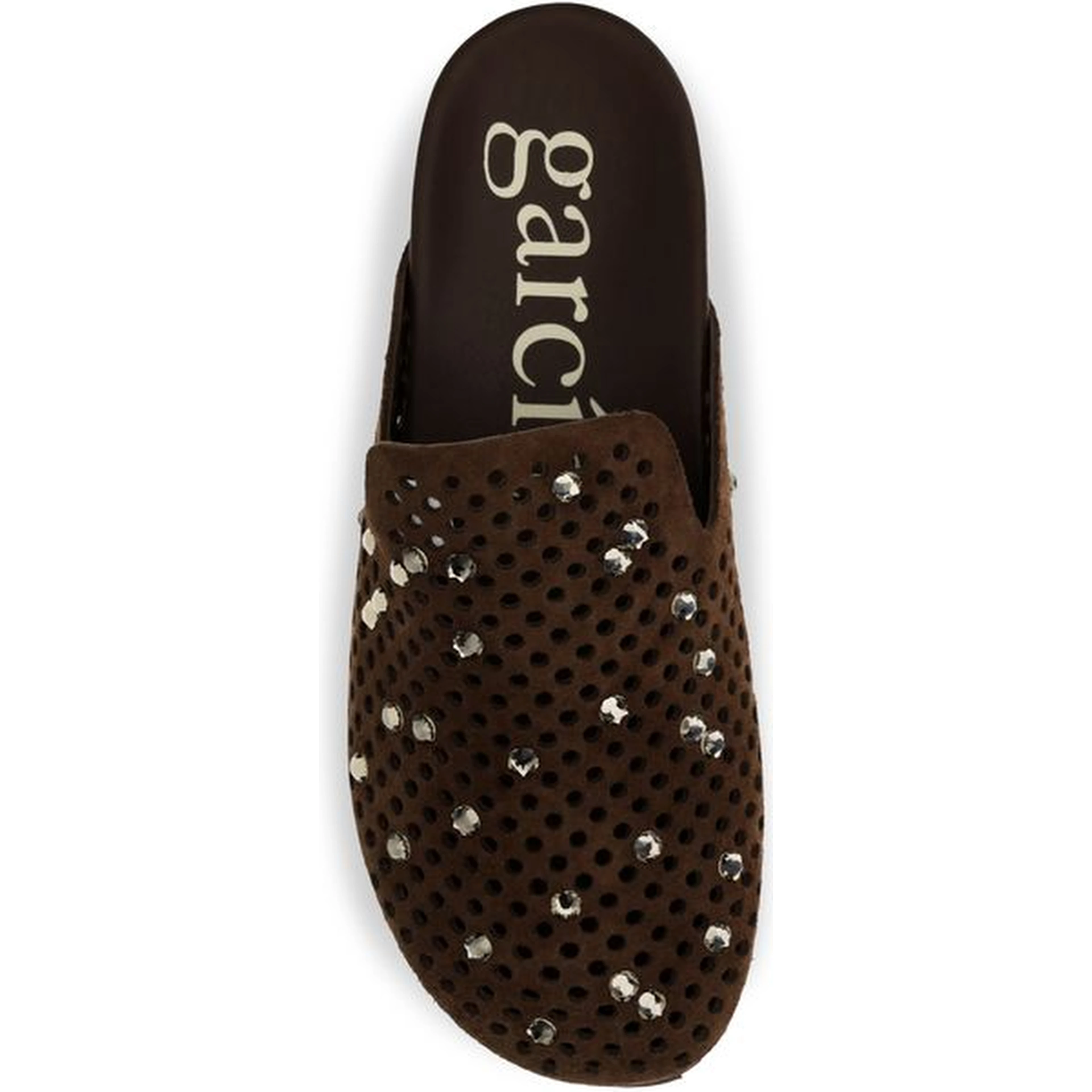 Brown Calf Leather Bos Taurus Mules