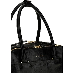 Black Calf Leather Bos Taurus Handbag