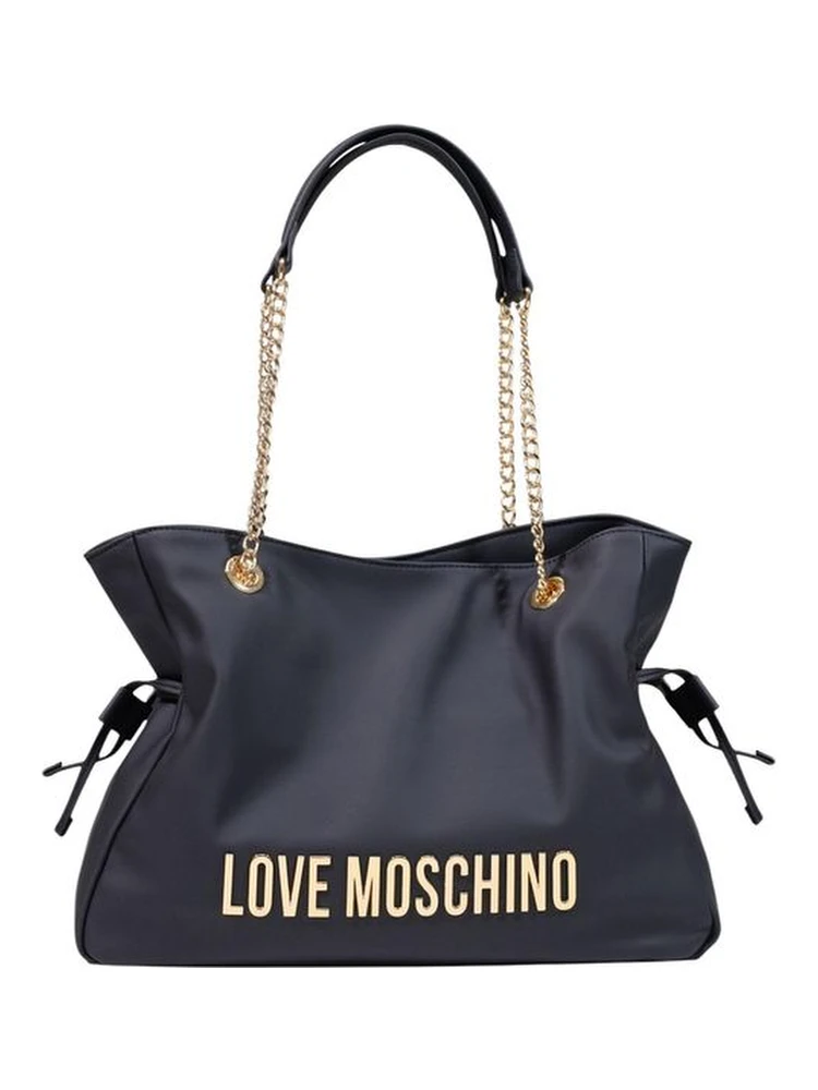 Black Polyester Handbag