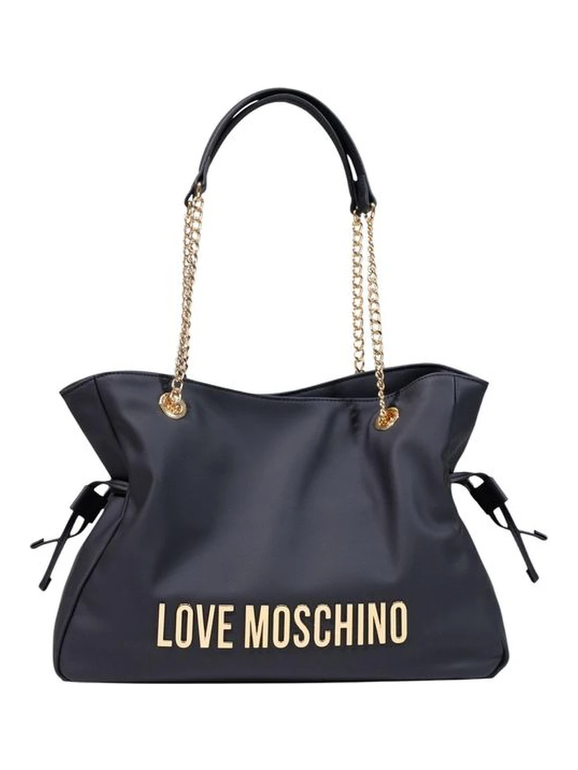 Black Polyester Handbag