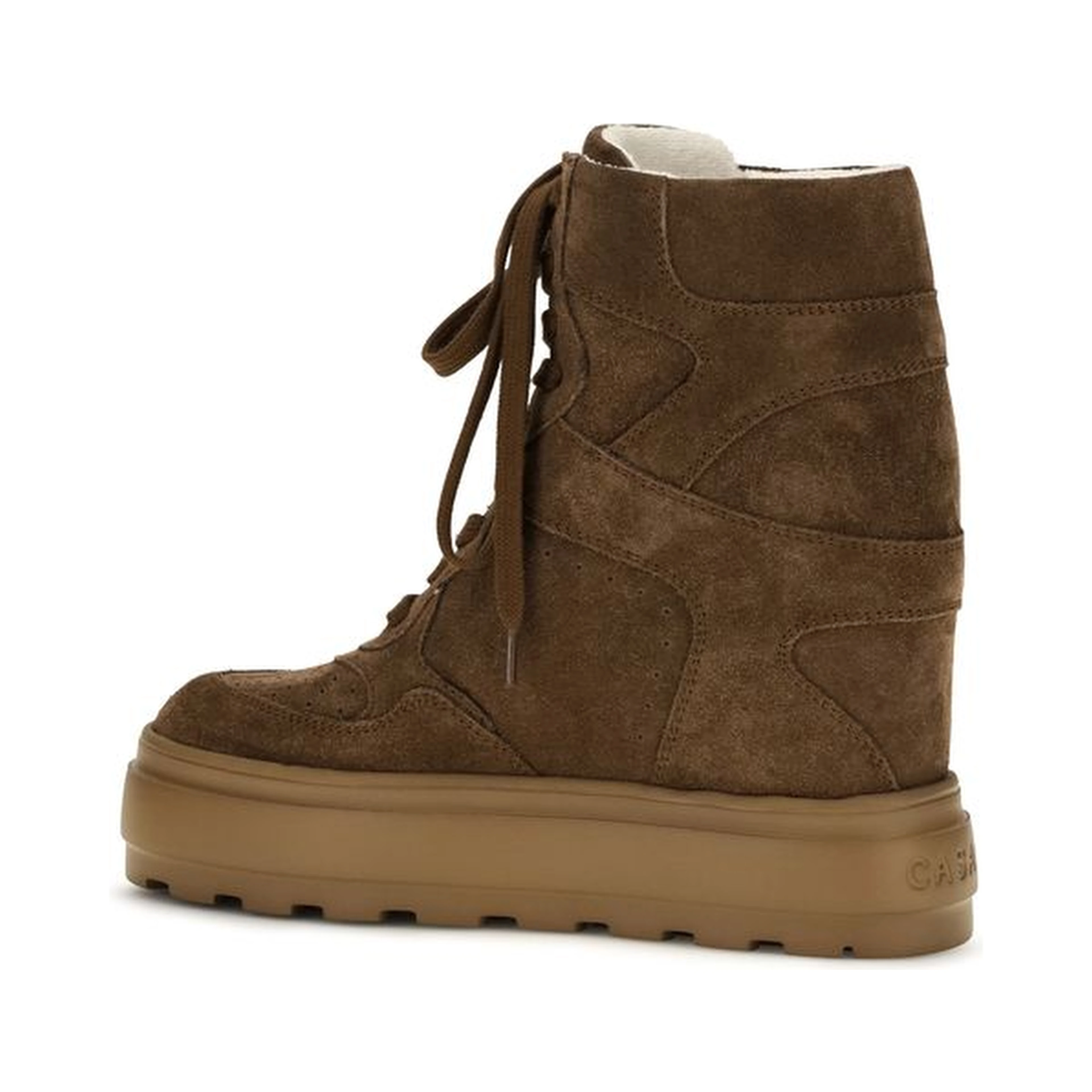 Brown Rubber Chunky Sneakers