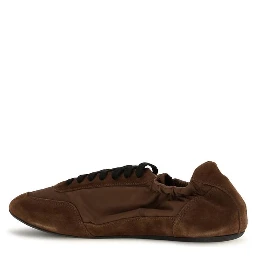 Brown Rubber Athletic Sneakers