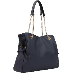 Black Polyester Handbag