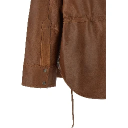 Brown Lambskin Blouse