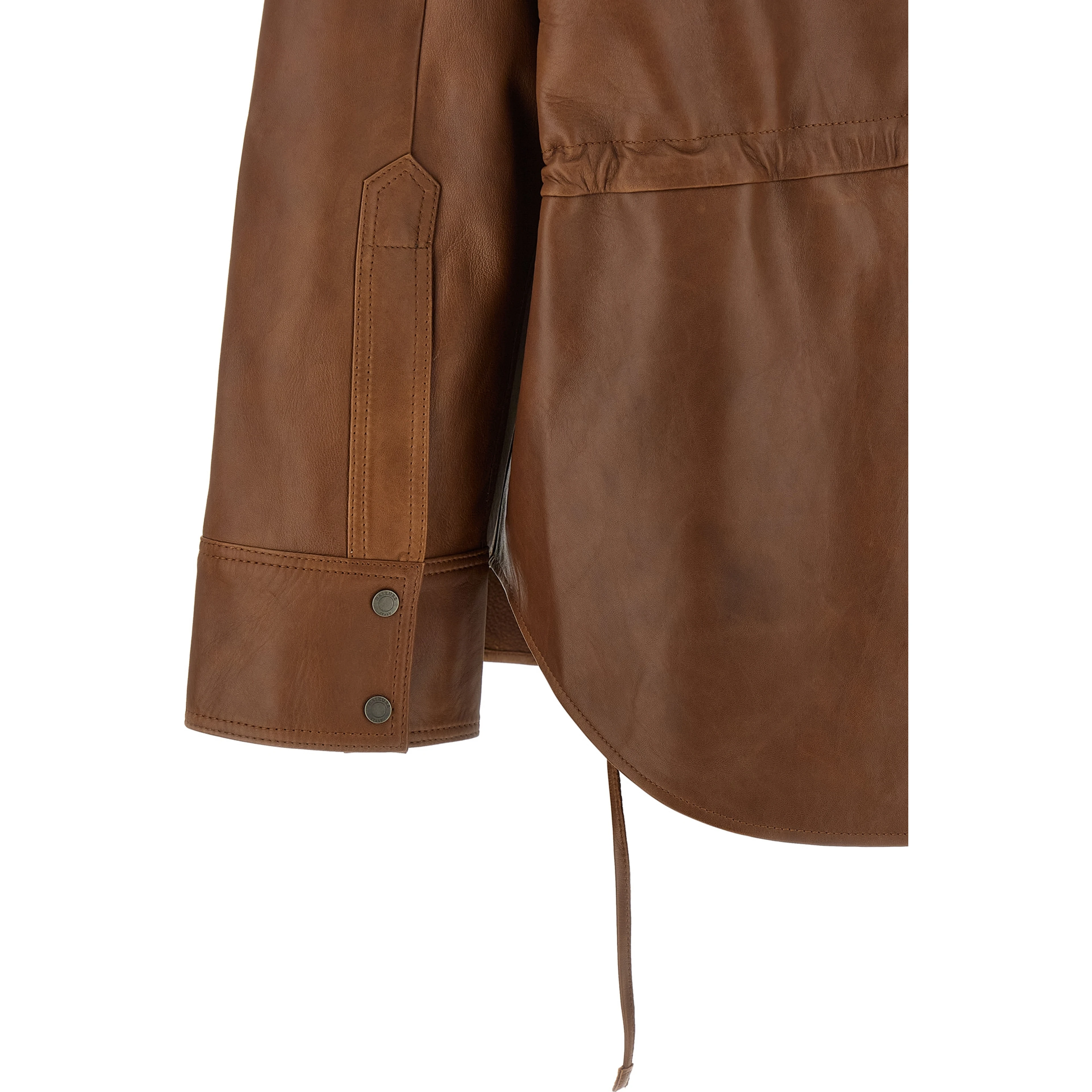 Brown Lambskin Blouse