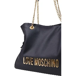 Black Polyester Handbag