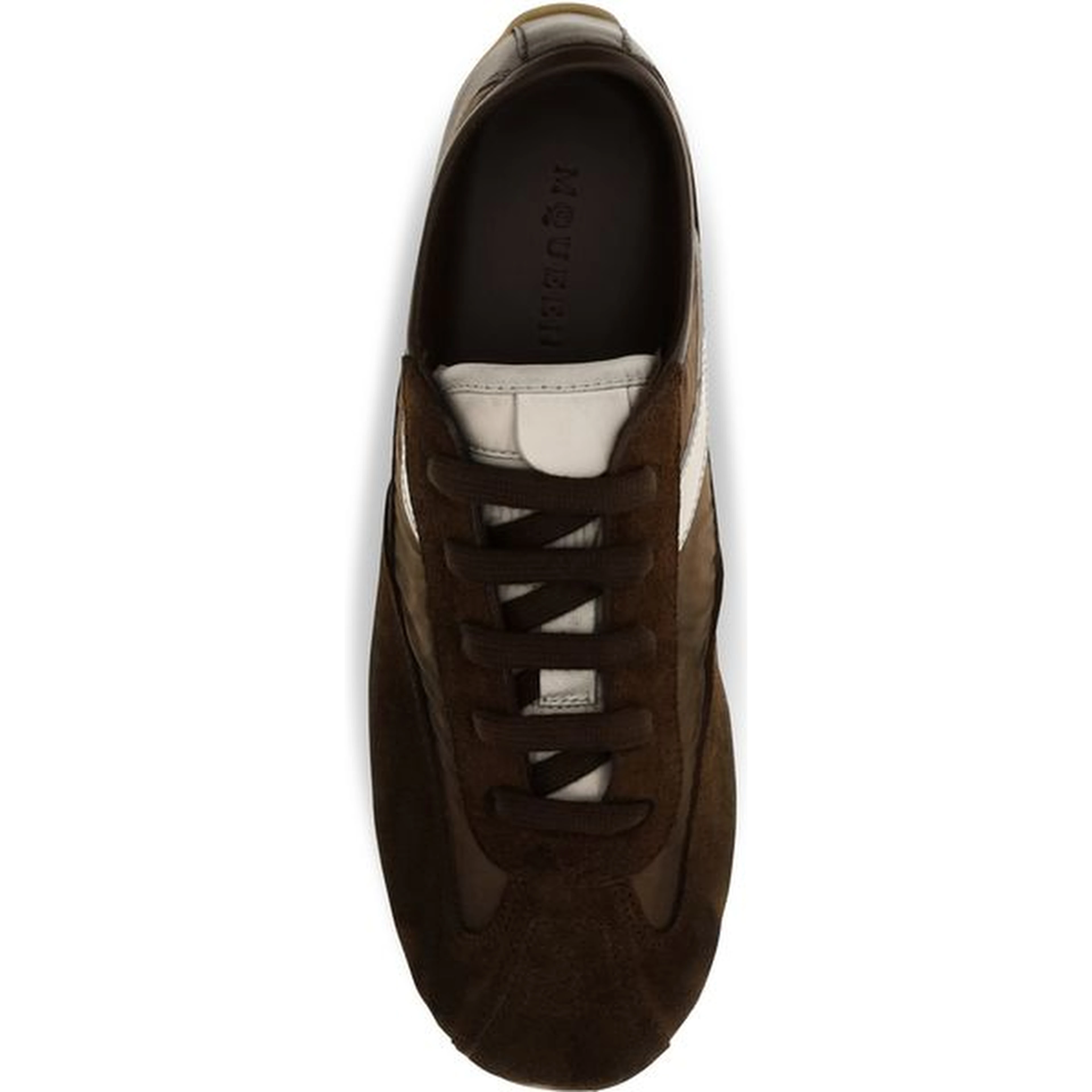 Brown Suede Leather Athletic Sneakers