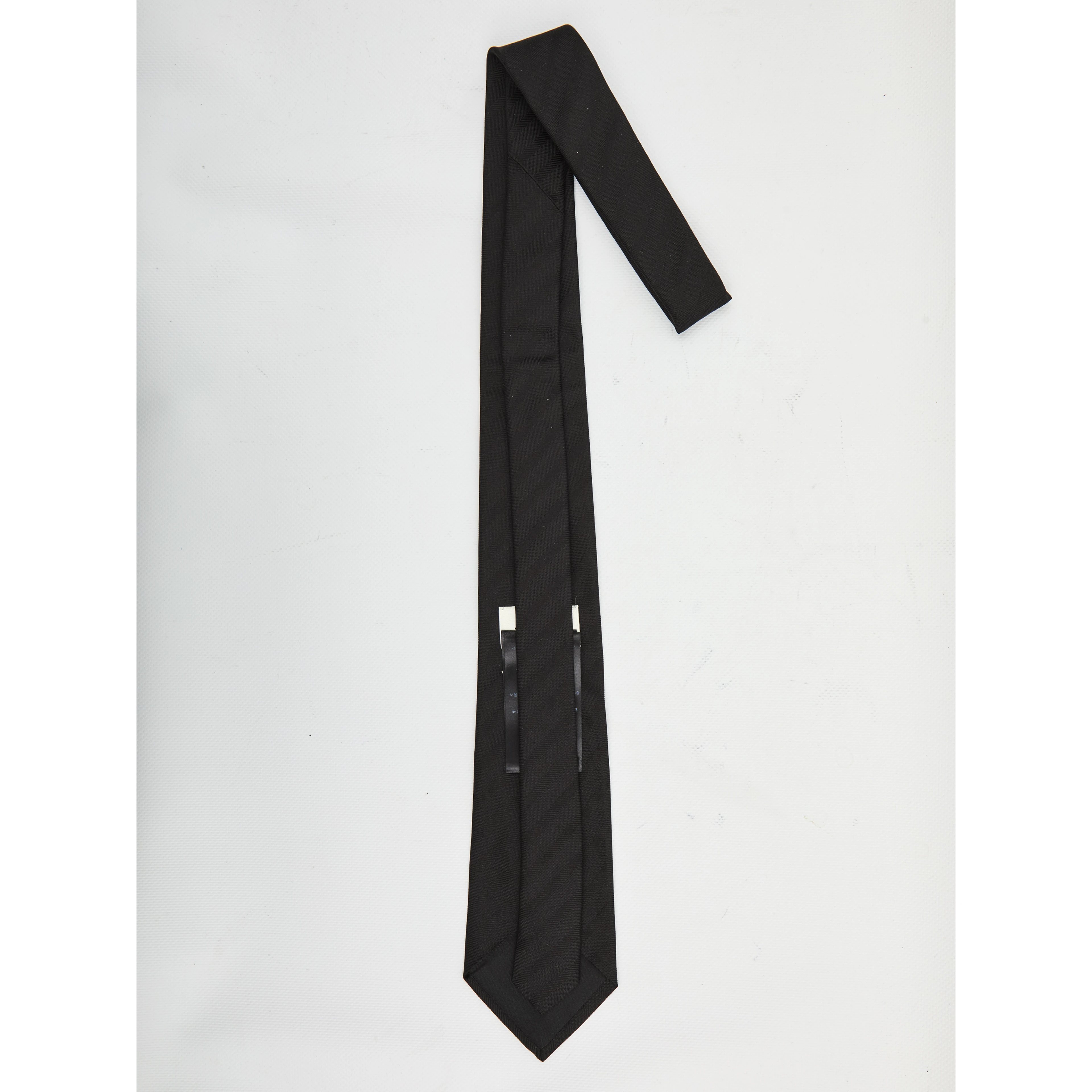 Striped wide tie in silk jacquard