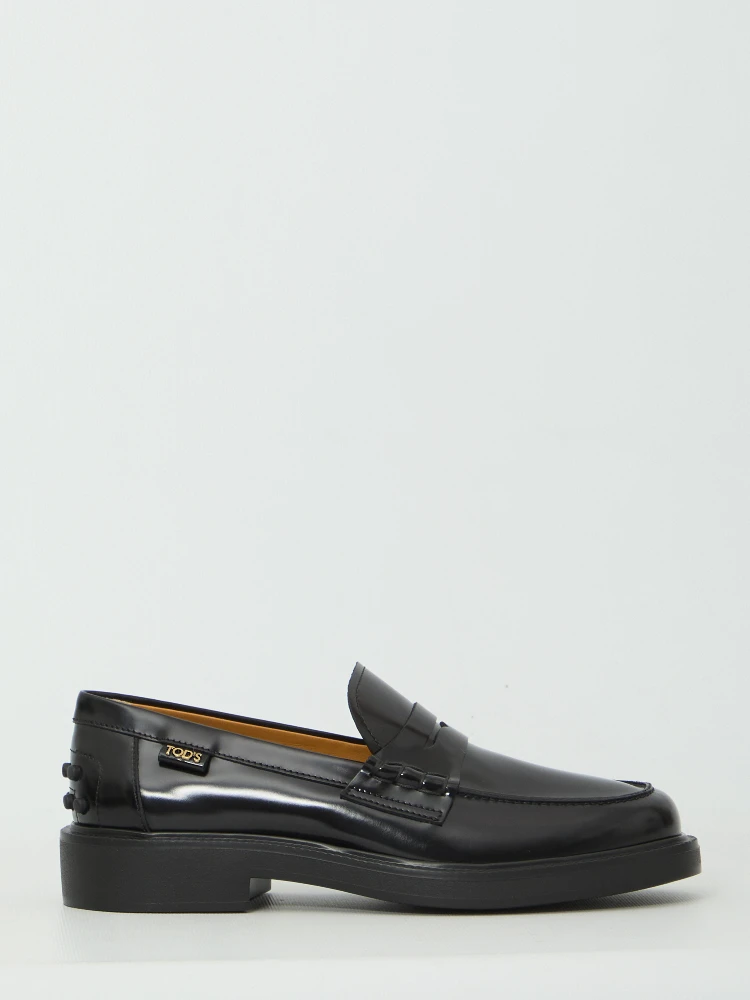 Leather loafers