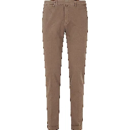 PANT V PIATTO RASO DI COTONE