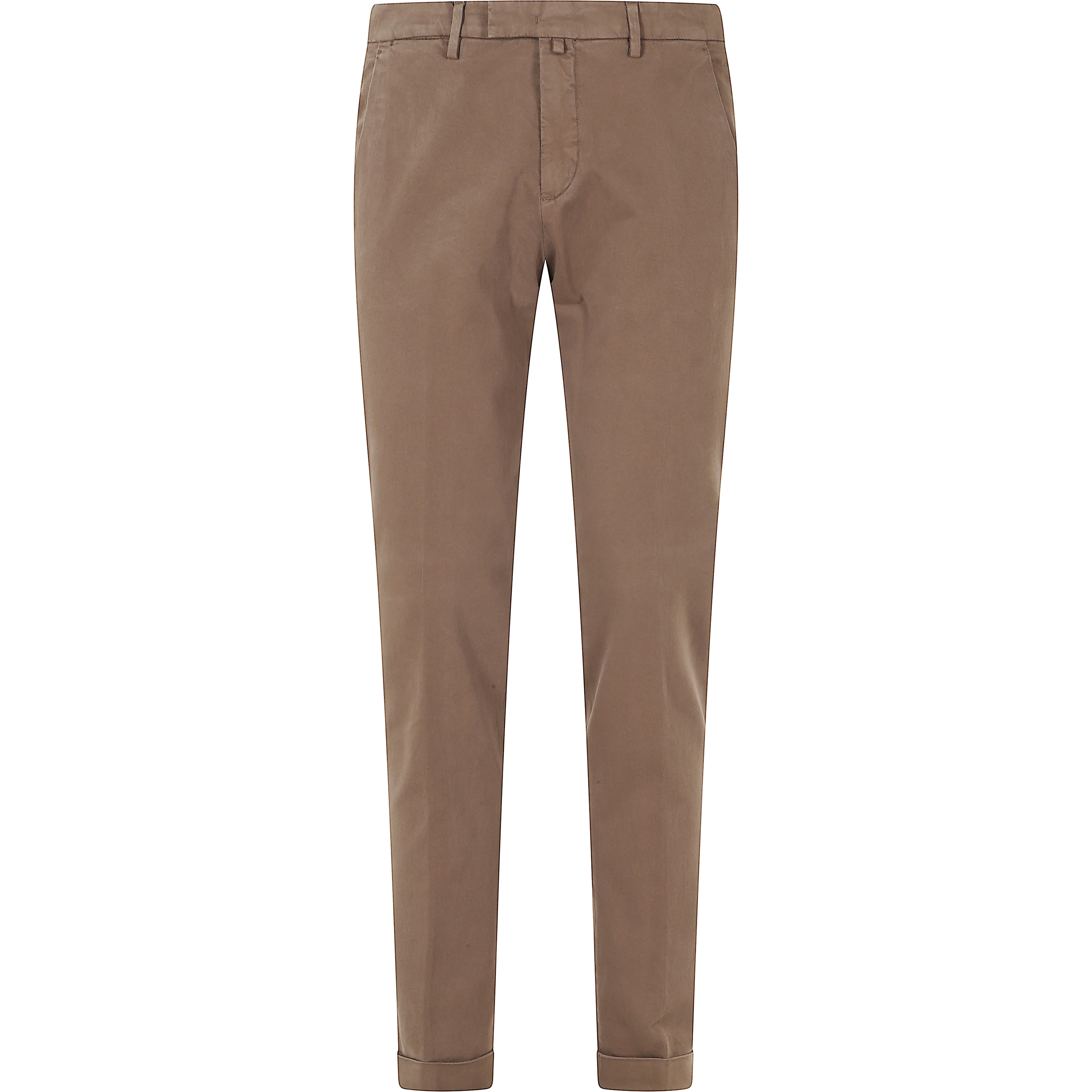 PANT V PIATTO RASO DI COTONE