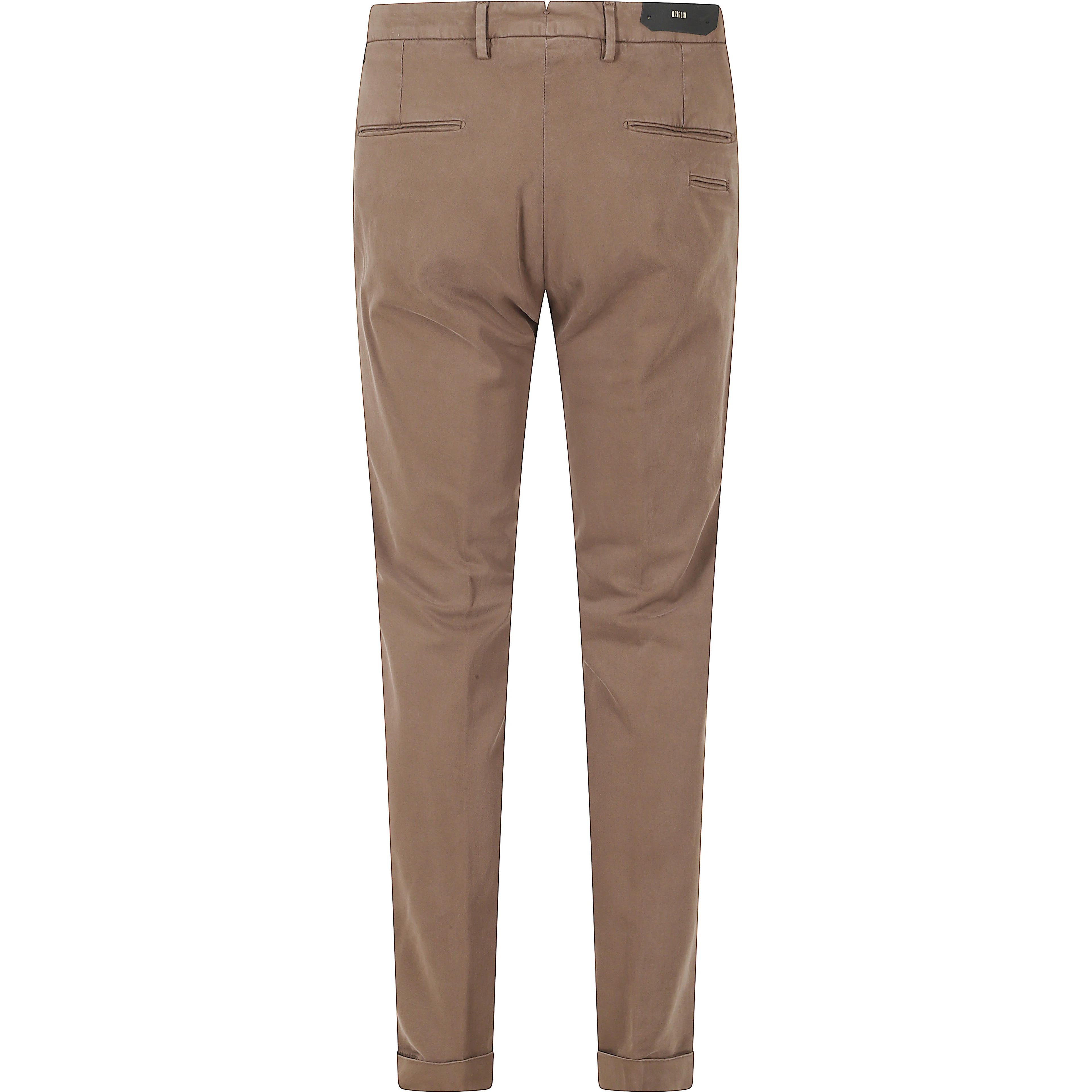 PANT V PIATTO RASO DI COTONE