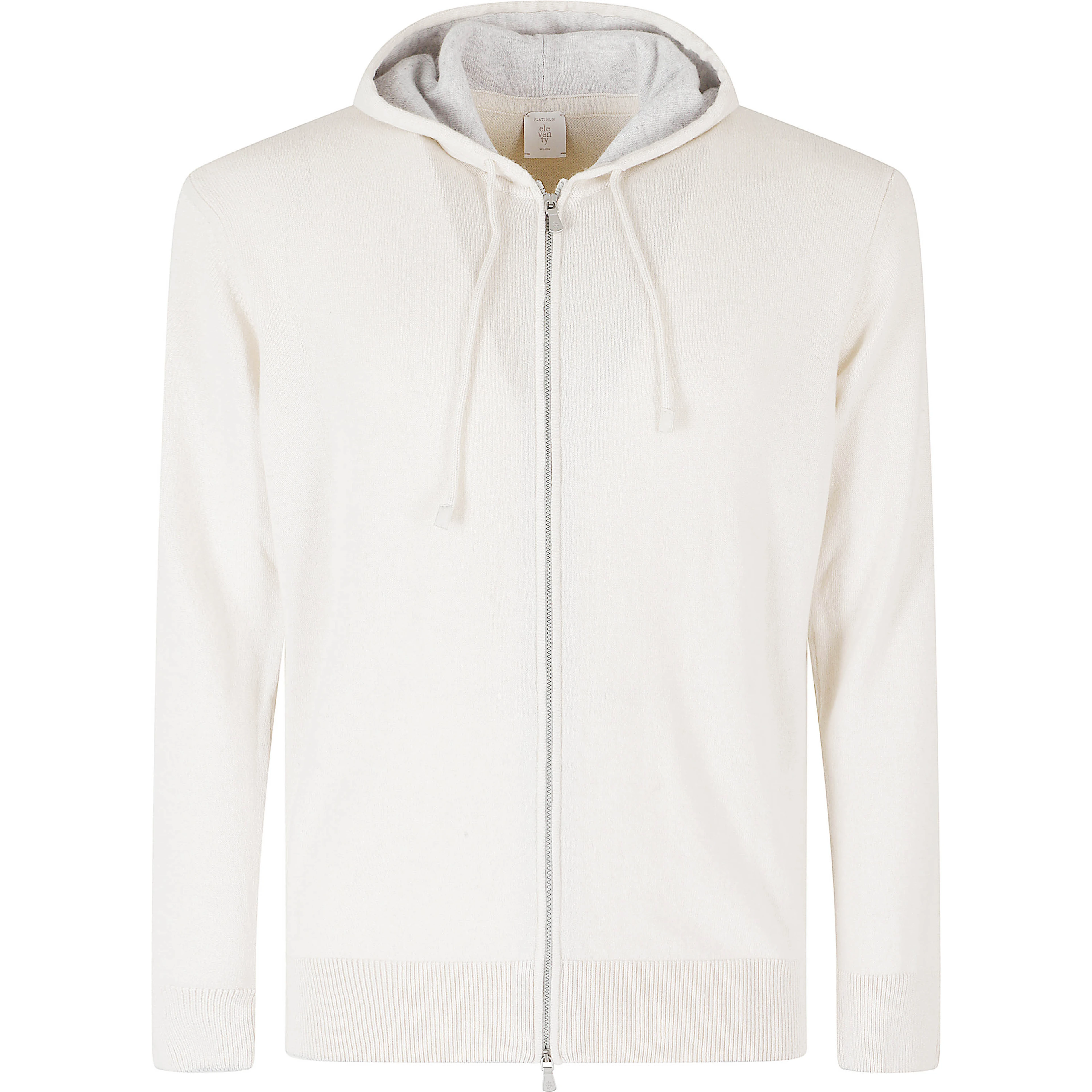 MAGLIA FULL ZIP CAPPUCCIO