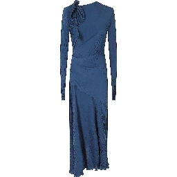 LONG SLEEVE PLISSE DRESS