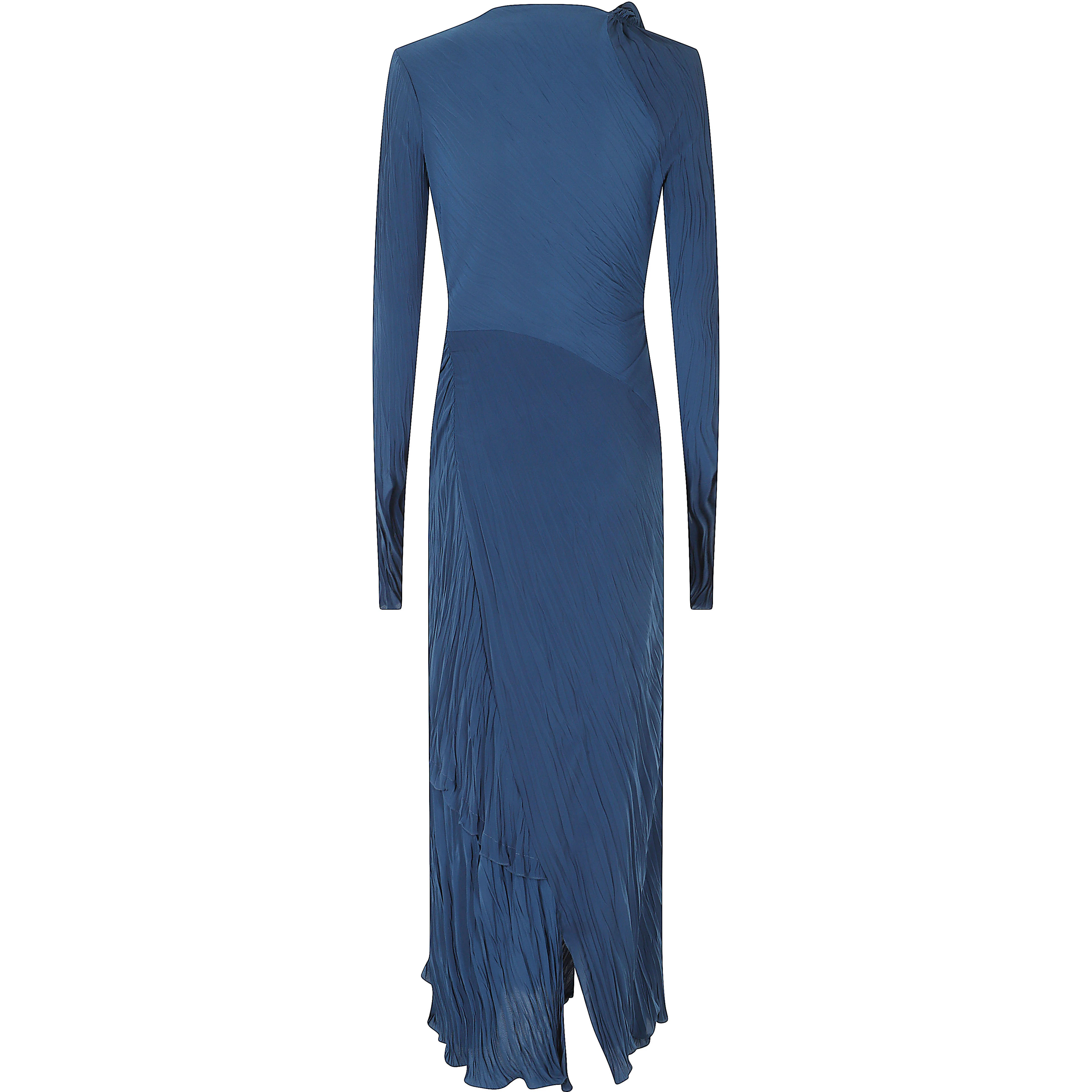 LONG SLEEVE PLISSE DRESS