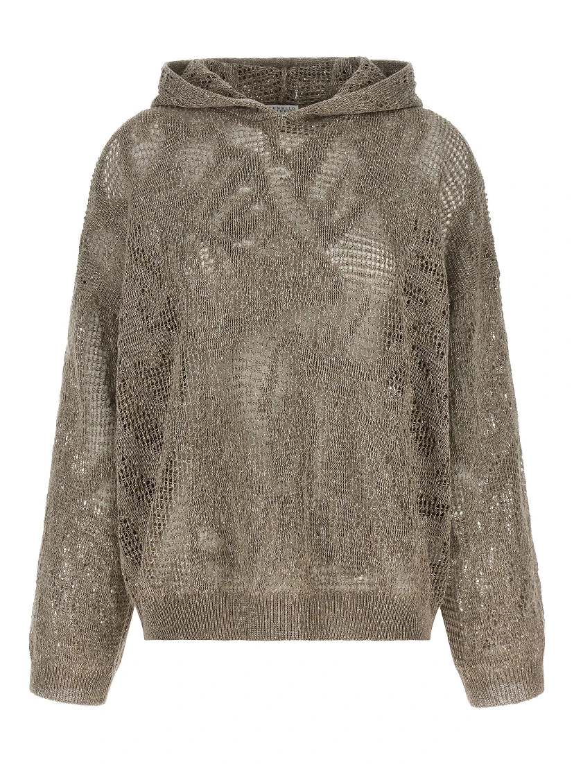 Brown Linen Cardigan
