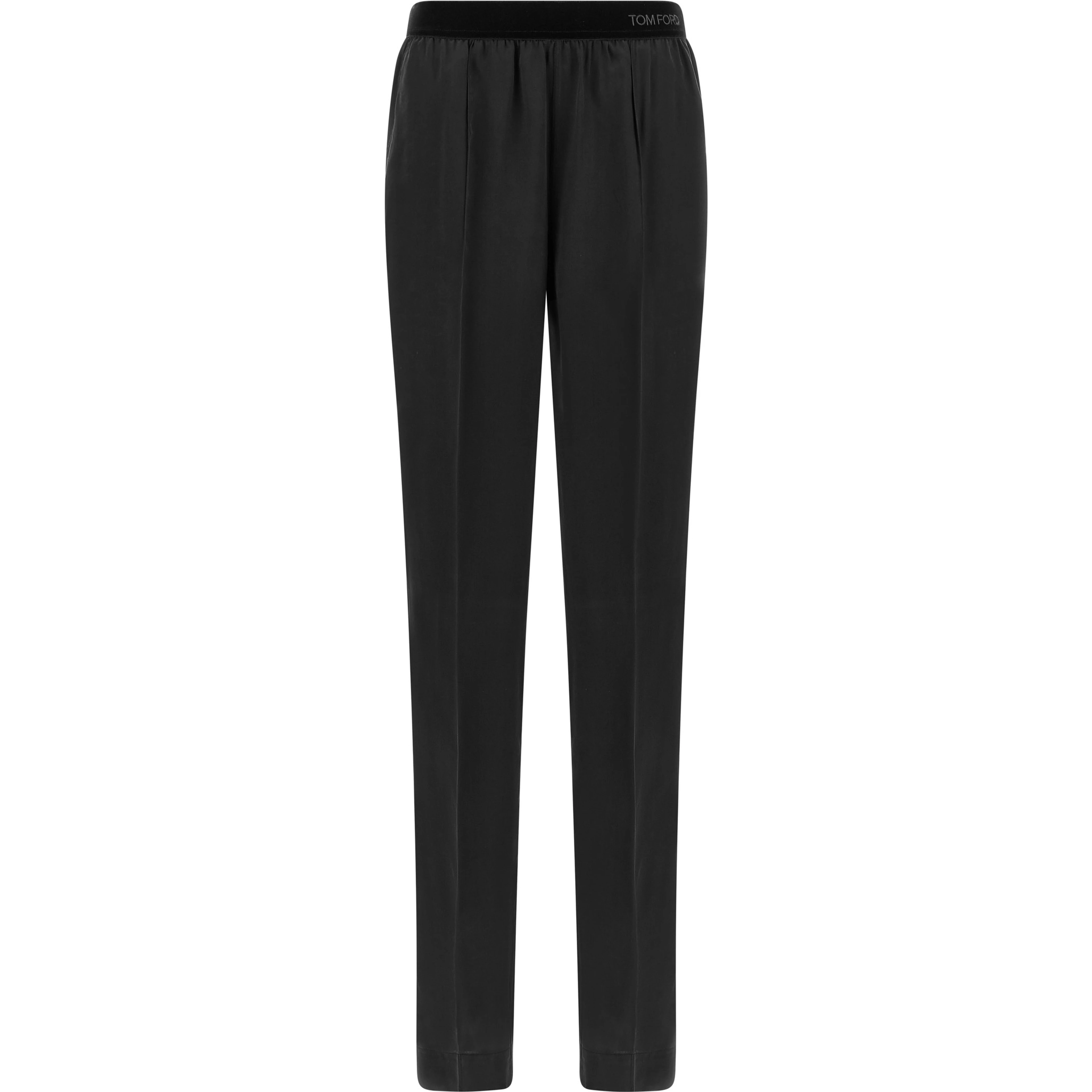 Black Silk Bottoms Sleepwear