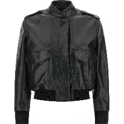Black Lamb Leather Leather Jacket